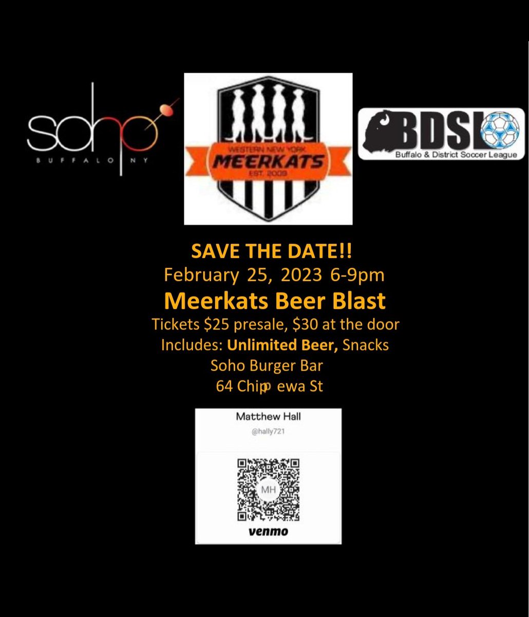Only 2 weeks to go. What better way to get <a href="/OfficialBDSL/">BDSL</a> ready than a beer blast with lal your favorite peeps?!?  D3 in the league, Premier when we booze...
<a href="/GreatWhiteBflo/">Great White Buffalo</a> <a href="/Wolves_FCbdsl/">Wolves FC</a> <a href="/Celtic1888BDSL/">Celtic 1888</a> <a href="/WillvileWillies/">Williamsville Willies</a>