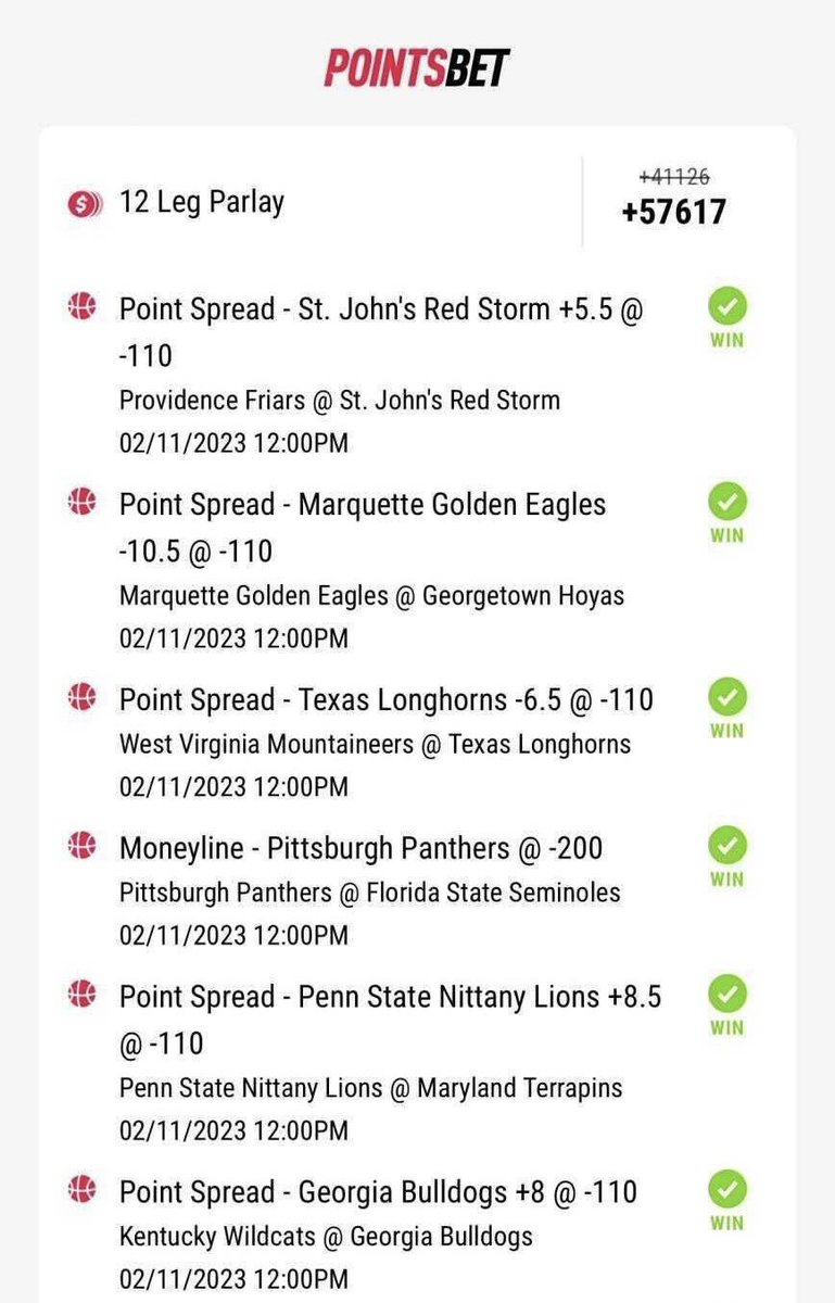 PointsBet Sportsbook on Twitter "Now this is a PointsBet user that