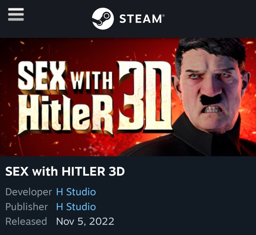 Donavan (DeathCripps) على X: Sex With Hitler 3D 💕  t.cocUKiOSdIpQ  X