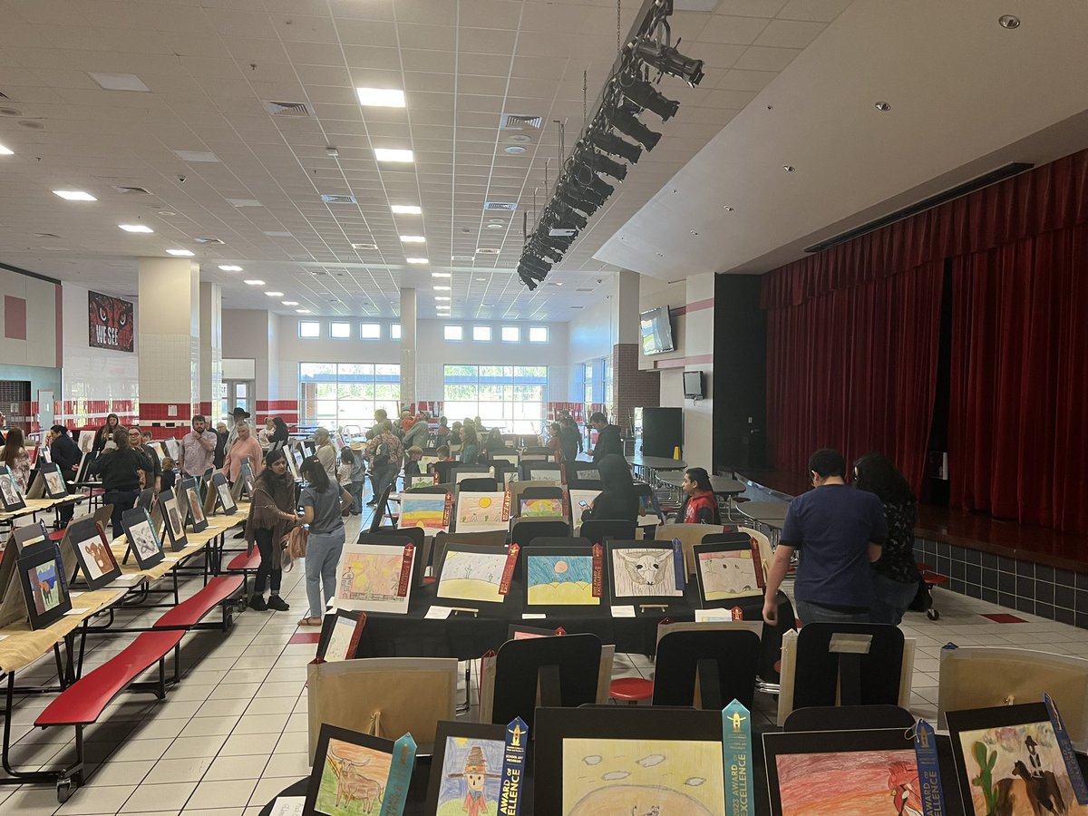 Incredible displays of talent at our @SplendoraISD Rodeo Art Show! Thanks to everyone for coming out to support our kids! #MoreThanAScore #FineArts