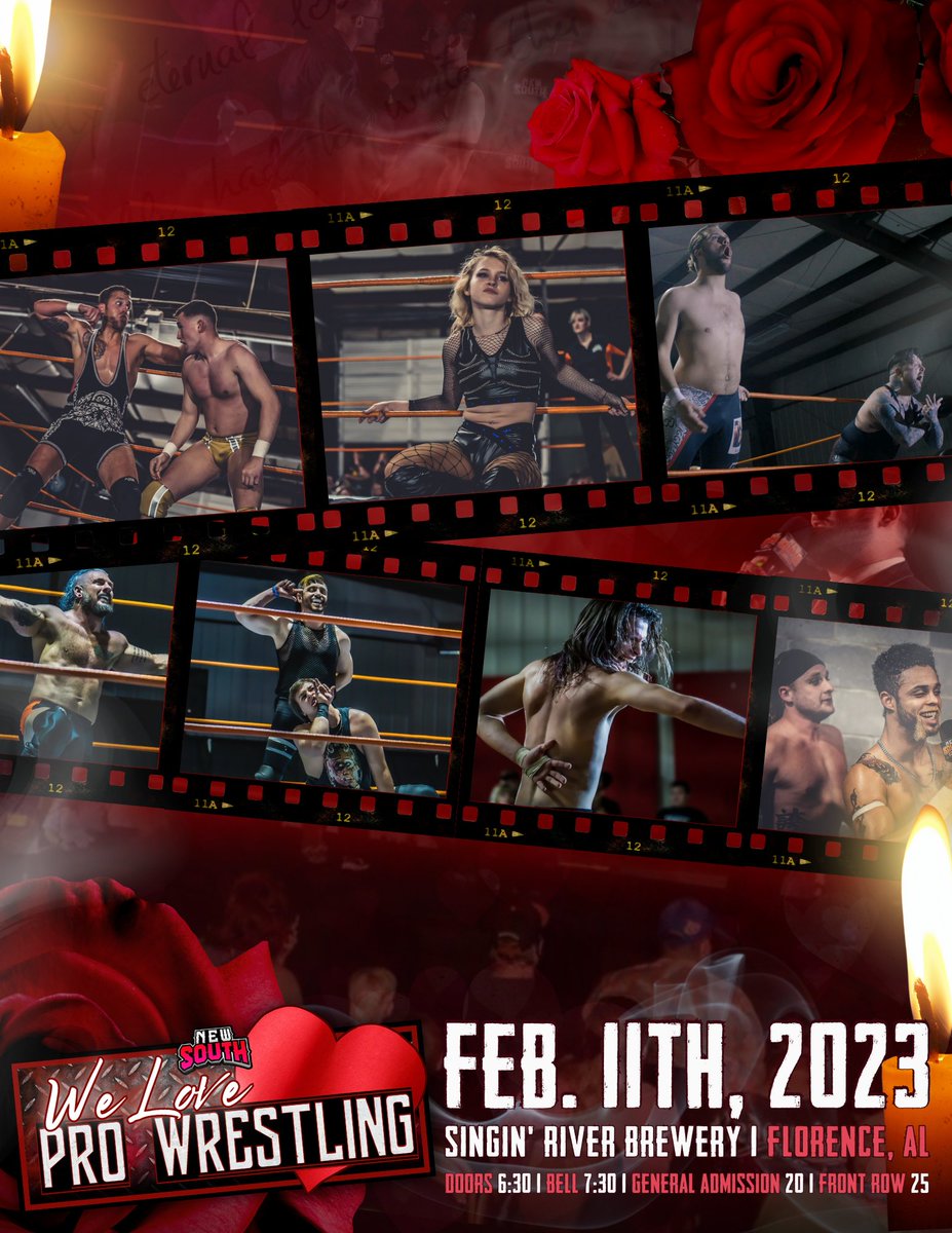 CarmenMChilders's tweet photo. Two hours to go until doors open for the last @NewSouth_PW show before #HOSS2023! There's still plenty of time to make it out. 🔥🔥🔥

#WeLoveProWrestling #WLPW https://t.co/gmGHVOC07F