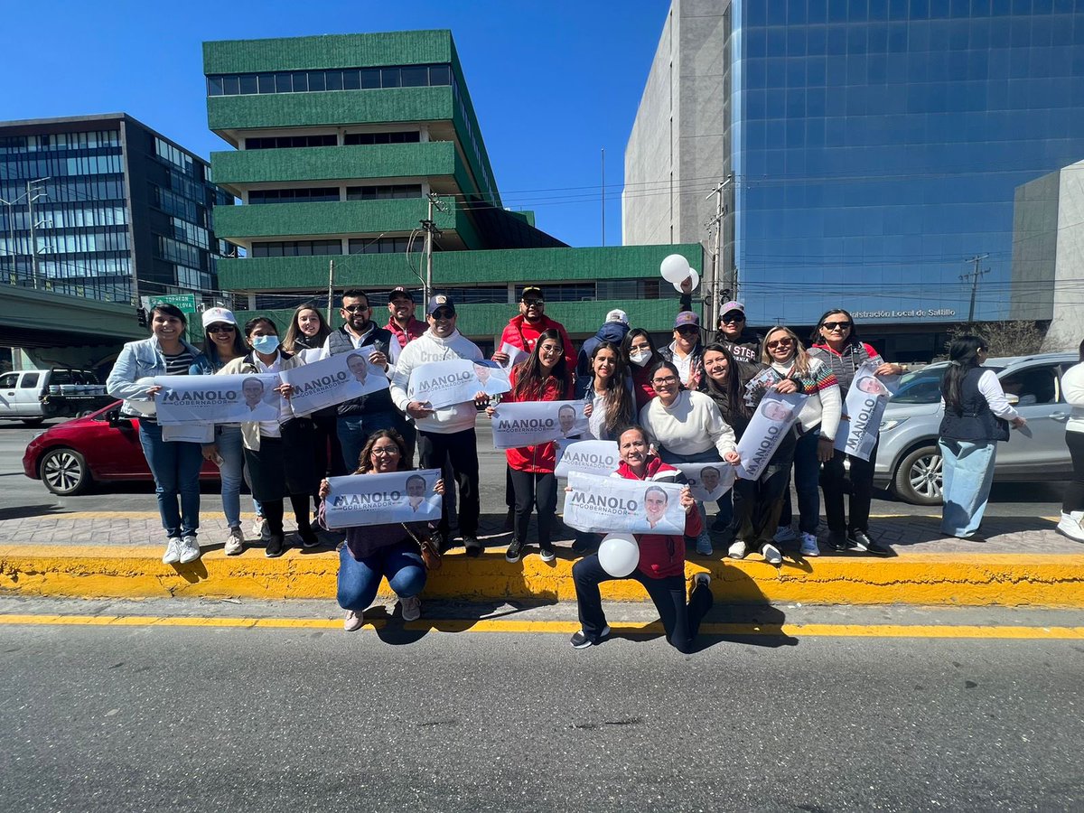 ASEPPCOAHUILA's tweet photo. ¡Vamos con todo cerrando precampaña! 🟢⚪🔴 

La Asociación de Servidores y Exservidores Públicos Priístas, presentes el día de hoy en #Saltillo, acompañando a nuestro amigo @manolojim 🤠 

¡#EchadosPaDelante! ¡#ManoloGobernador! https://t.co/twl8cl4Ule