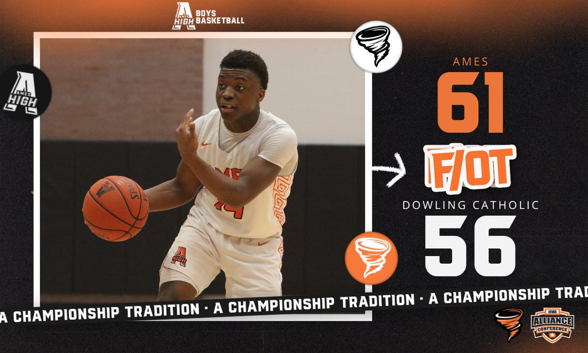 Ames High Athletics (@amesathletics) on Twitter photo ๐จ๐๐๐ ๐๐๐๐ ๐ช๏ธ
Boys ๐ tops Dowling in a big game for seeding implications.
Some of our favorite things โฌ๏ธ
โข Jamison Poe's half-court buzzer-beater to end Q3
โข Poe's buzzer-beating layup to send to OT
โข Jack Wynter's back-to-back 24-point games
#AChampionshipTradition ๐จ๐๐๐ ๐๐๐๐ ๐ช๏ธ
Boys ๐ tops Dowling in a big game for seeding implications.
Some of our favorite things โฌ๏ธ
โข Jamison Poe's half-court buzzer-beater to end Q3
โข Poe's buzzer-beating layup to send to OT
โข Jack Wynter's back-to-back 24-point games
#AChampionshipTradition
