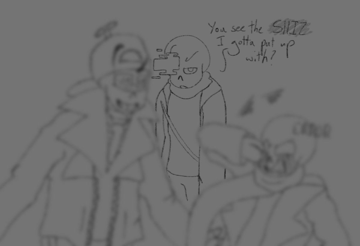ARunning_Joke's tweet photo. 11 - THE GANG’S ALL HERE - Geno, Fresh &amp; Error just hanging out. What are they doing?
hanging out ? uhh did you mean: fighting
geno: the voice of reason which is upsetting because he literally wipes an alternate him’s memory to get what he wants
#freshsans #genosans #errorsans https://t.co/lHTDuMs2nJ