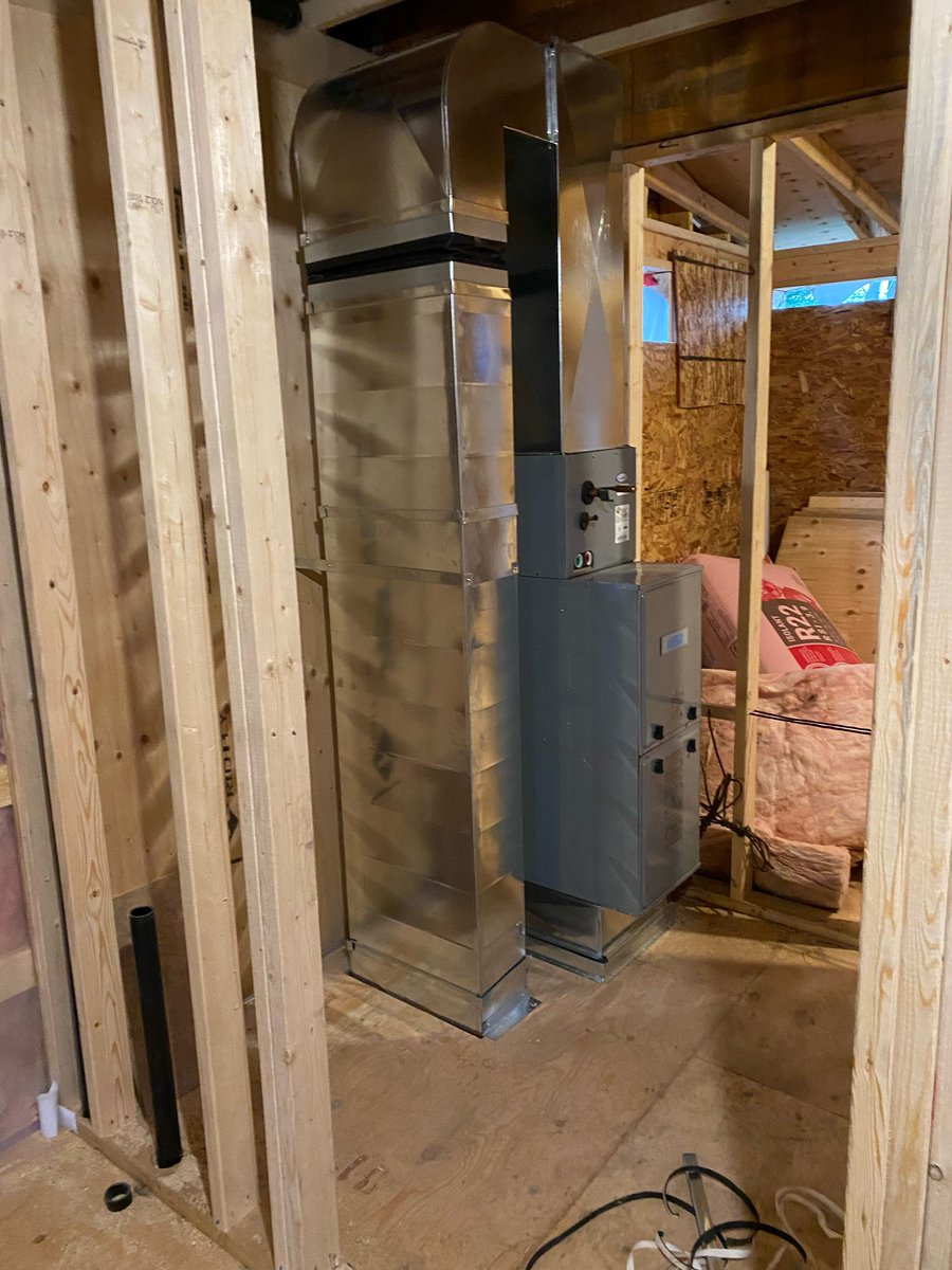 AdamAHawkswell's tweet photo. #AirBnBCrystalBeach mechanical and plumbing rough in. Tie into existing sanitary and water laterals. https://t.co/qtkgddX1Ld