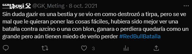 GK_Meting's tweet photo. @InfoFreestyle2 @GazirGPS Vuelve a pasar, era de chuty directa, no puedes llamar campeón a alguien apoyado por terceros. https://t.co/q8Y1xwDHji