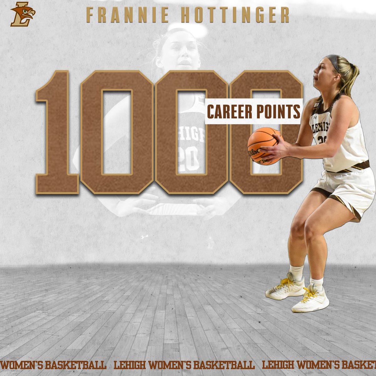 Lehigh Women's Basketball (@lehighwbb) on Twitter photo .<a href="/FrannieH23/">Frannie Hottinger</a> becomes just the 22nd player in program history to reach the 1000 point club 👏 .<a href="/FrannieH23/">Frannie Hottinger</a> becomes just the 22nd player in program history to reach the 1000 point club 👏