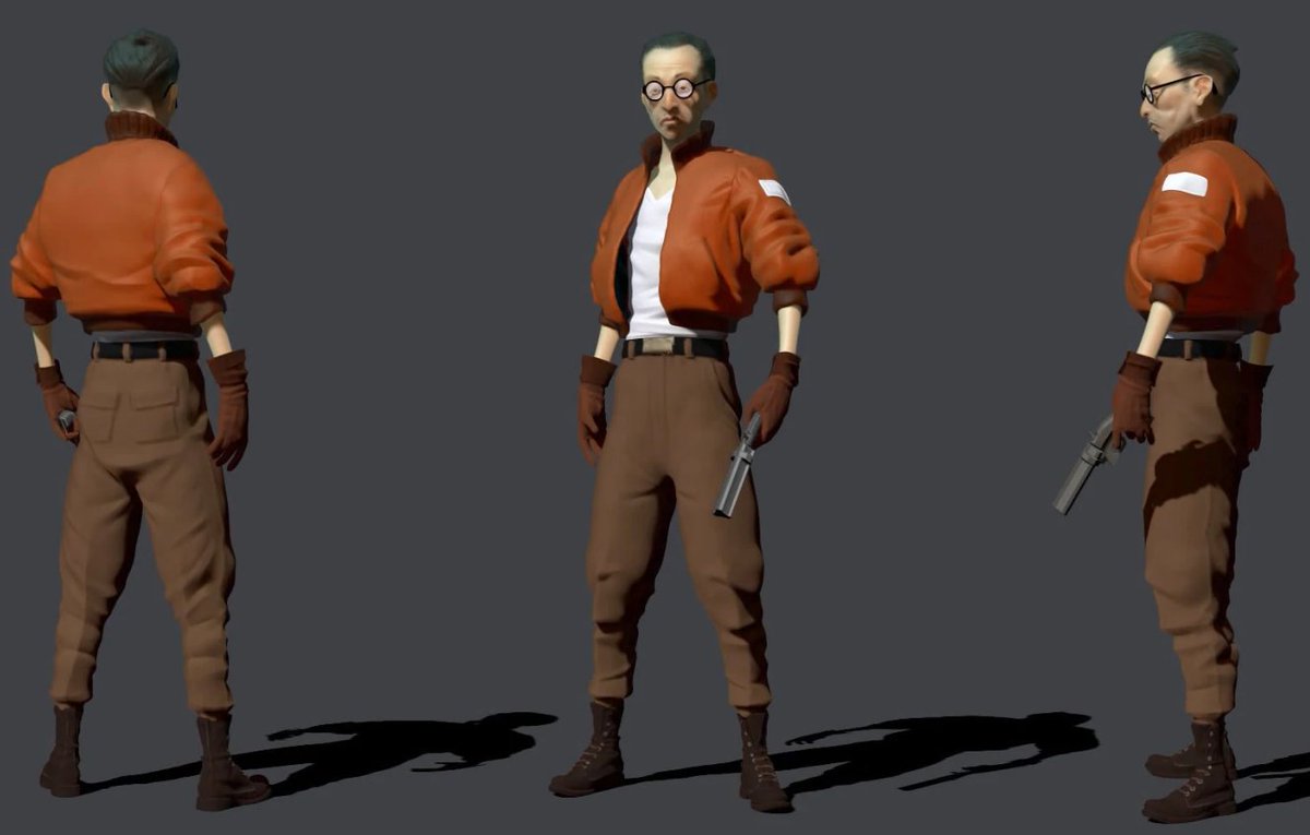 VogueVG's tweet photo. Kim Katsuragi / Bomber Jacket, Work Pants &amp; Combat Boots / Disco Elysium (2019) https://t.co/Zbw1Mf8baY