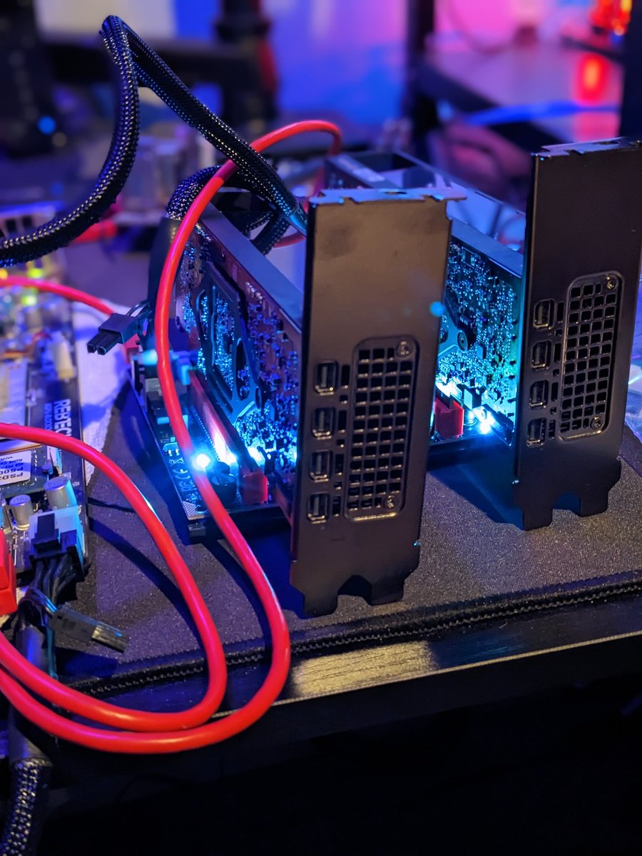 Second a2000 $ERG rig up and running! Rest of the cards coming in this week.

Had some issues getting the specific psu I need for this project, but should be here soon. Excited for this one