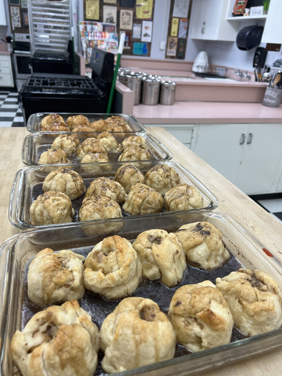 LVCulinaryArts's tweet photo. @LVCulinaryArts prepared Amish Apple Dumplings w/ scratchmade pie crust &amp; repurposed apples along w/ delicious “Superbowl-Ready” Philly Cheesesteaks! 
Wowza!!!!! Awesome flavor profiles, happy tastebuds &amp; full tummies! @LaderaVistaJH @FullertonSD https://t.co/F5hDT9HtrS