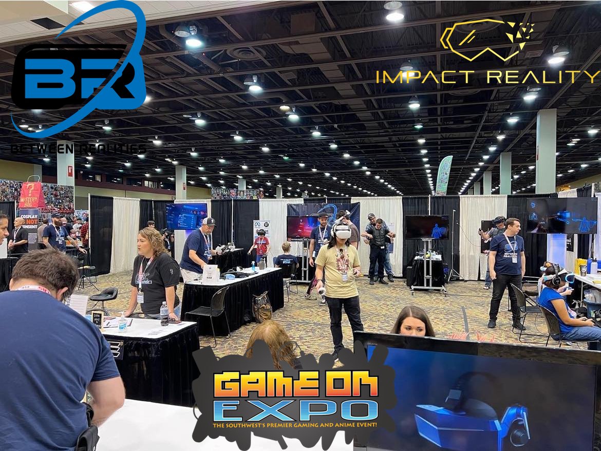 GameOnExpo's tweet photo. Both @ImpactRealityXR and @BtweenRealities will be hosting the Virtual Reality Zone Experience at this year's @GameOnExpo all weekend, so be sure to check them out and dive into some cool VR games!
8/11-8/13/23. https://t.co/8BYPnqPhpH
#gameonexpo #gameonexpo2023 https://t.co/L1RoUz1HvY