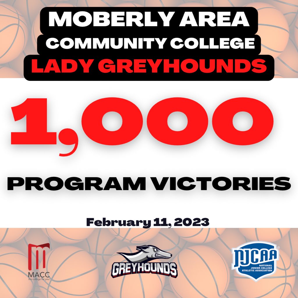 🚨𝐌𝐢𝐥𝐞𝐬𝐭𝐨𝐧𝐞 𝐀𝐥𝐞𝐫𝐭🚨

Today’s win marks the program’s 1,000th victory! 

𝐋𝐚𝐝𝐲 𝐆𝐫𝐞𝐲𝐡𝐨𝐮𝐧𝐝 𝐓𝐫𝐚𝐝𝐢𝐭𝐢𝐨𝐧 
Overall record: 1,000-379
15 Region Championships 
16 National Tournaments
27 NJCAA All-Americans 

#GreyhoundFamily