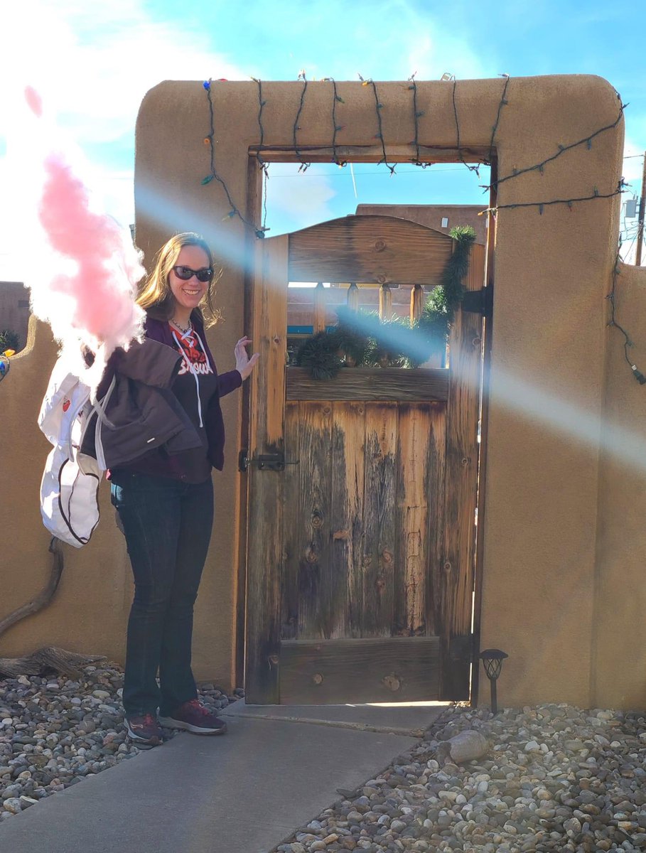 Ms_Medievalist's tweet photo. @Svengoolie I think the Killer Klowns made a visit to New Mexico and left some cotton candy behind! Glad I didn't end up inside it! #svengoolie #sven #killerklowns @MeTV https://t.co/q2853VXgAC