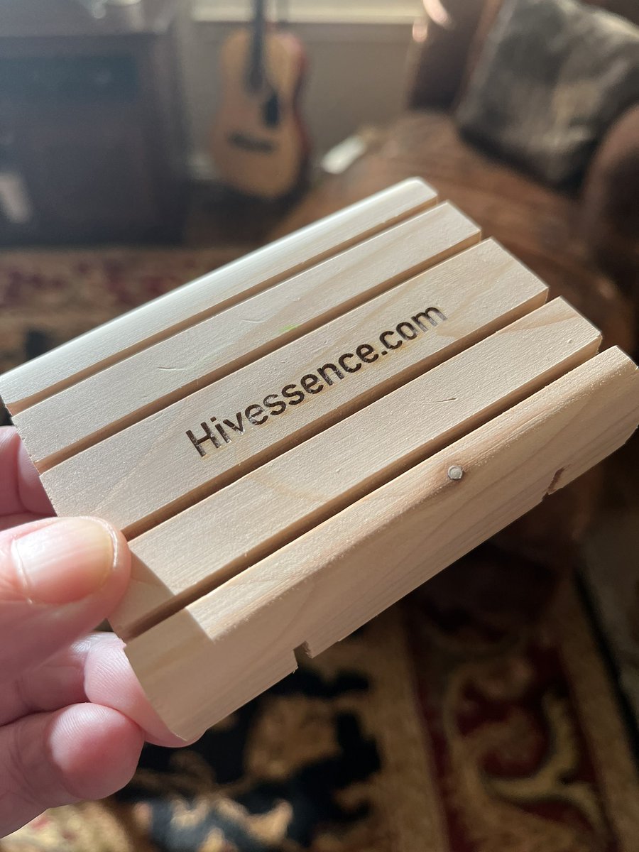 New wooden soap holders are branded! #getclean #getbeautiful #gethivessence