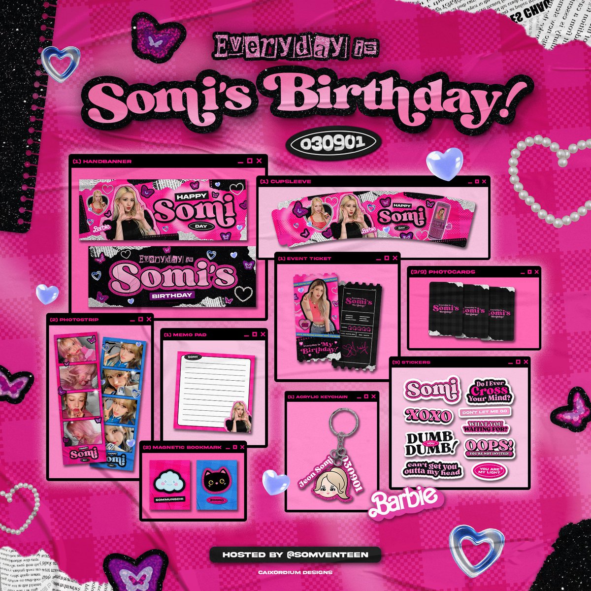 ssomluvr's tweet photo. 🎀 Everyday is Somi’s Birthday 🎀

An online birthday cupsleeve event for sommungchi’s human barbie doll, Jeon Somi, on March 9, 2023 🎂

ꔛ  Price: ₱350 to ₱480
ꔛ  Pre-order: https://t.co/3BklIbRgt1

Give away details below 🎟️

#HappySomiDay #EverydayIsSomiBirthday https://t.co/1cHz2wYv3C