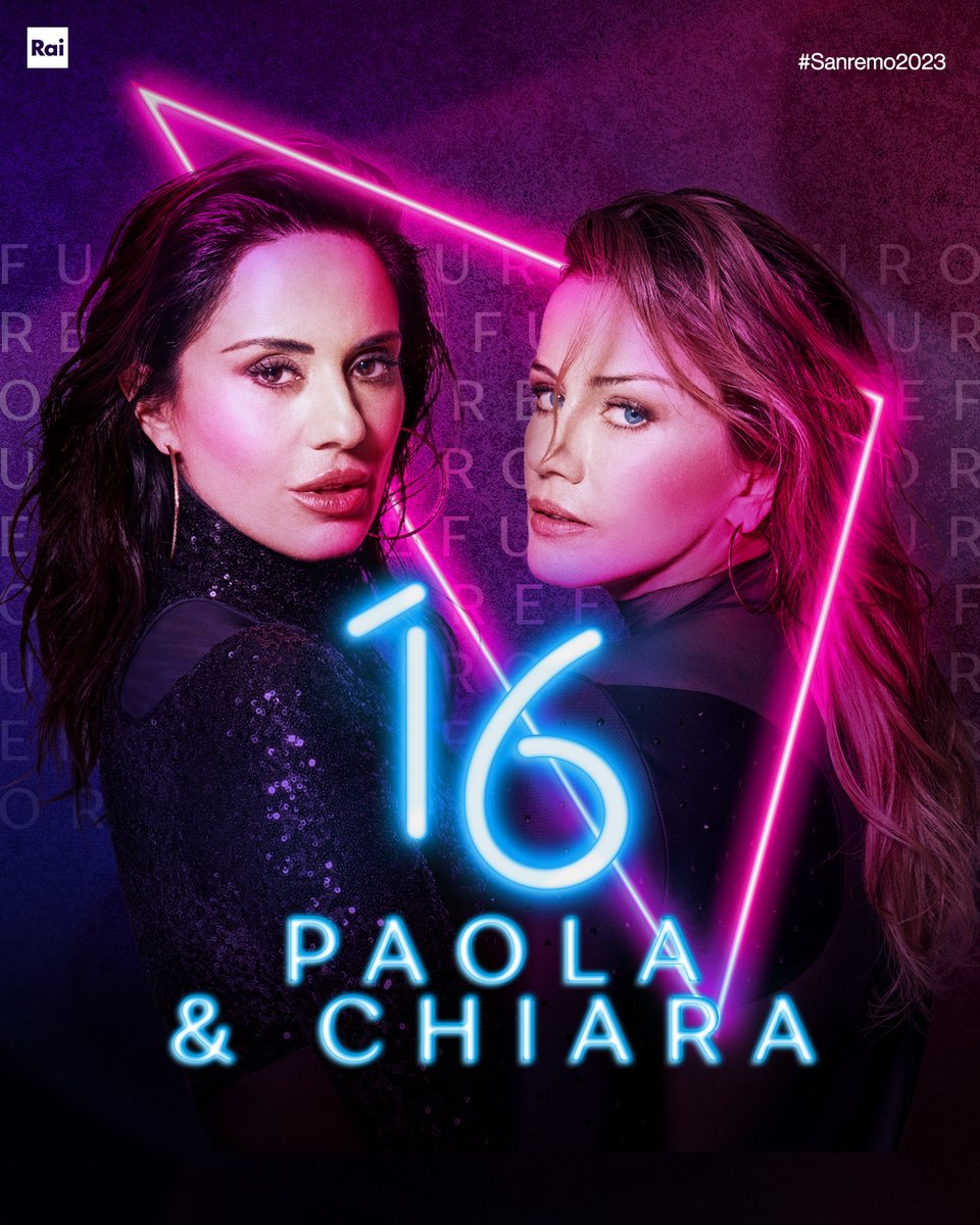 SanremoRai's tweet photo. 💐 CODICE 16
🎤 #PaolaeChiara 
🎧 #Furore
#Sanremo2023 https://t.co/SiAD1DLFbl