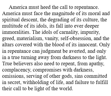 From Jonathan Cahn's book, 'The Harbinger':
#Christian #BooksWorthReading #Catholic #Pray #PrayForAmerica #PrayForUSA #PrayTheRosary #PrayForPeace #Prayer #JesusChrist #Lent #Lent2023