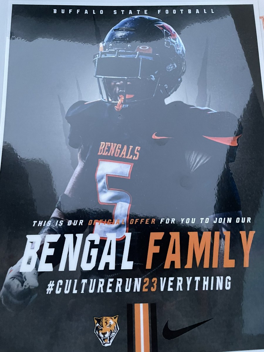 RayMolinaro's tweet image. After a great conversation with @FB_Coach_Morgan , I am proud to receive my first offer to Buffalo State University!!