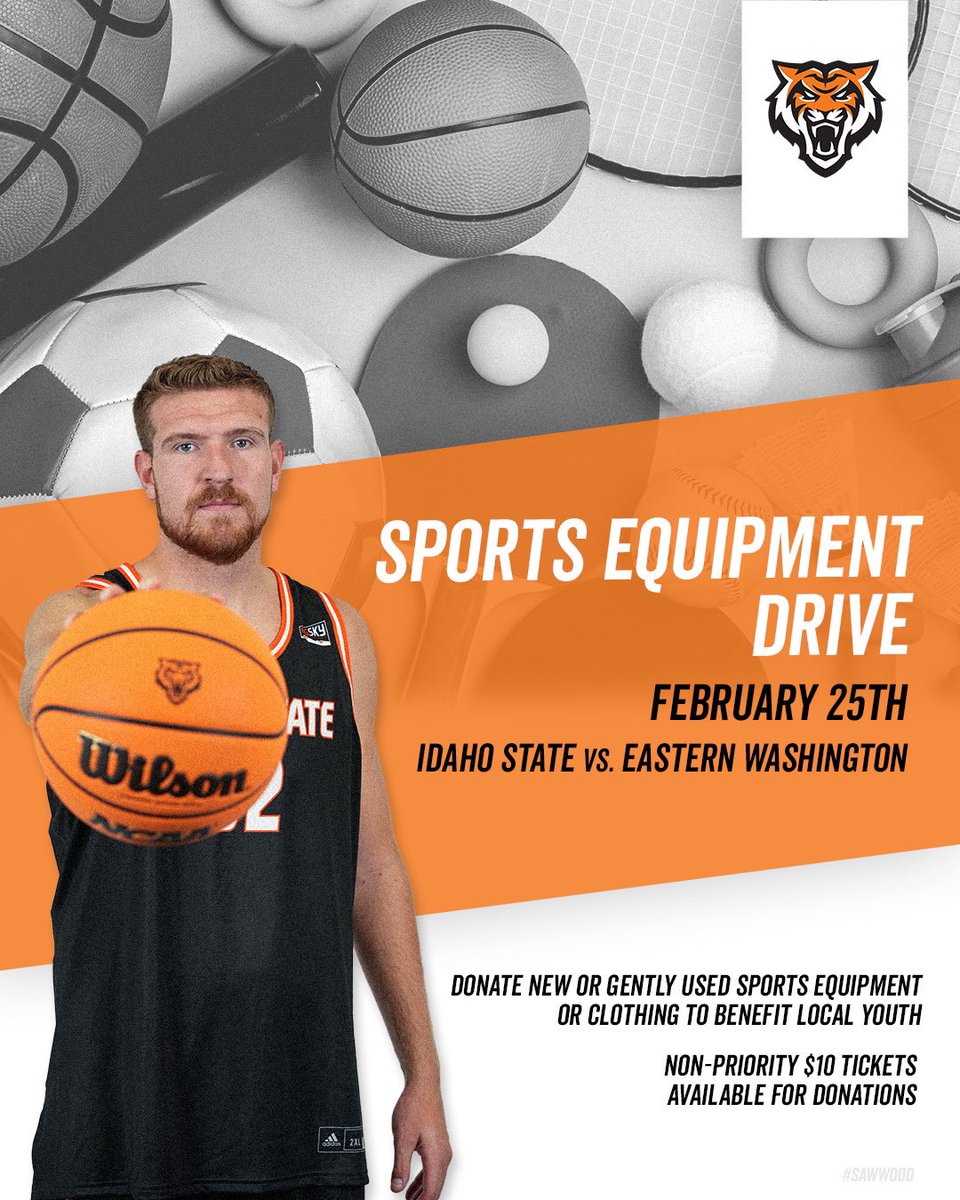 Clean out those closets this spring and spread the gift of sport! Bring any new or gently used sports equipment or clothing to the game on Saturday, February 25th to benefit local children in need and receive a discount on a non-priority ticket to the game.

#SawWood