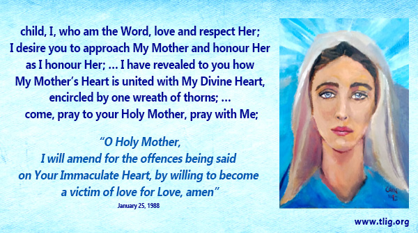 TrueLifeinGod's tweet photo. Our Holy Mother loves us all so much that she has been appearing worldwide to draw us closer to God and Her Son Jesus! Listen to your Mother, and open your heart to Jesus more than ever! Read the whole message: https://t.co/f45YAG82rx #HolyMother #ReturnToJesus #LoveOneAnother https://t.co/e1v7BKoBwM