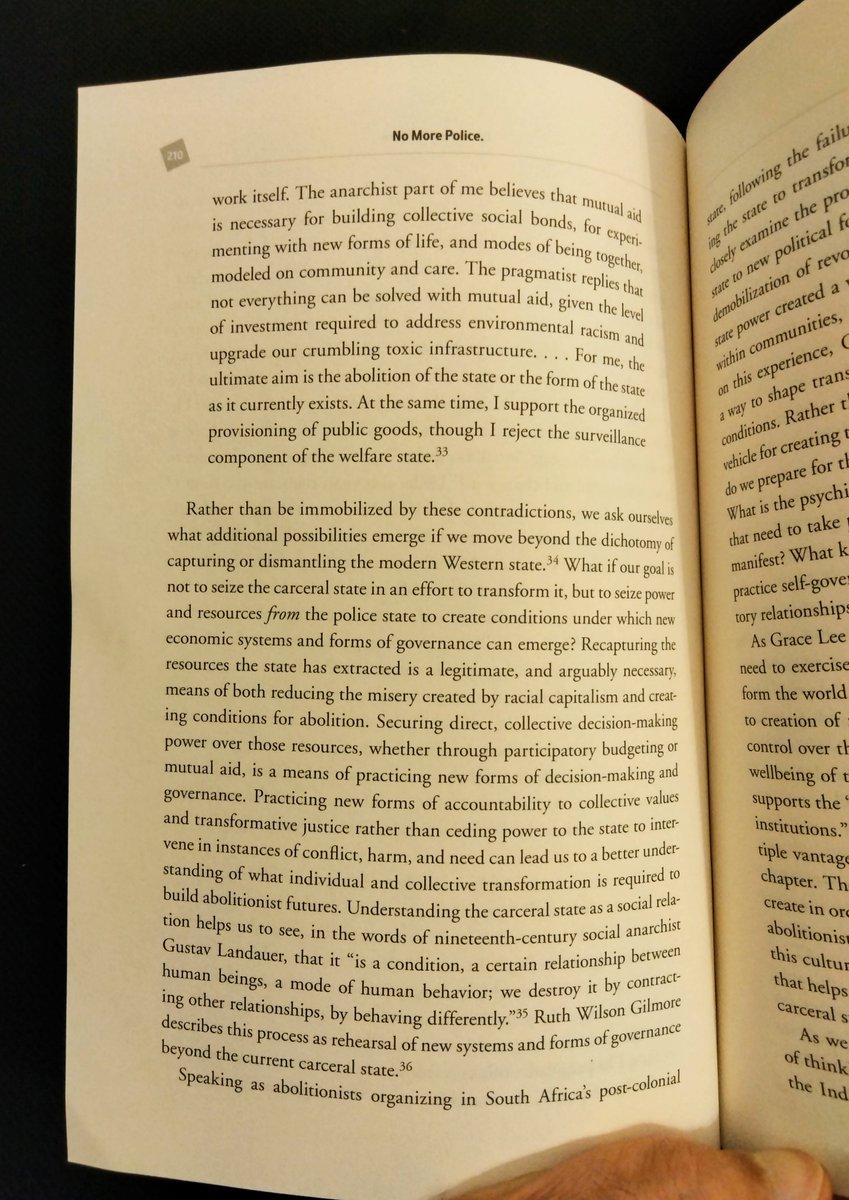 "What if our goal is not to seize the carceral state in an effort to transform it, but to seize power and resources from the police state to create conditions under which new economic systems and forms of governance can emerge?"

No More Police
by <a href="/prisonculture/">NYC Tw*tterati</a>
and <a href="/dreanyc123/">Andrea Ritchie also @dreanyc123.bsky.social</a>