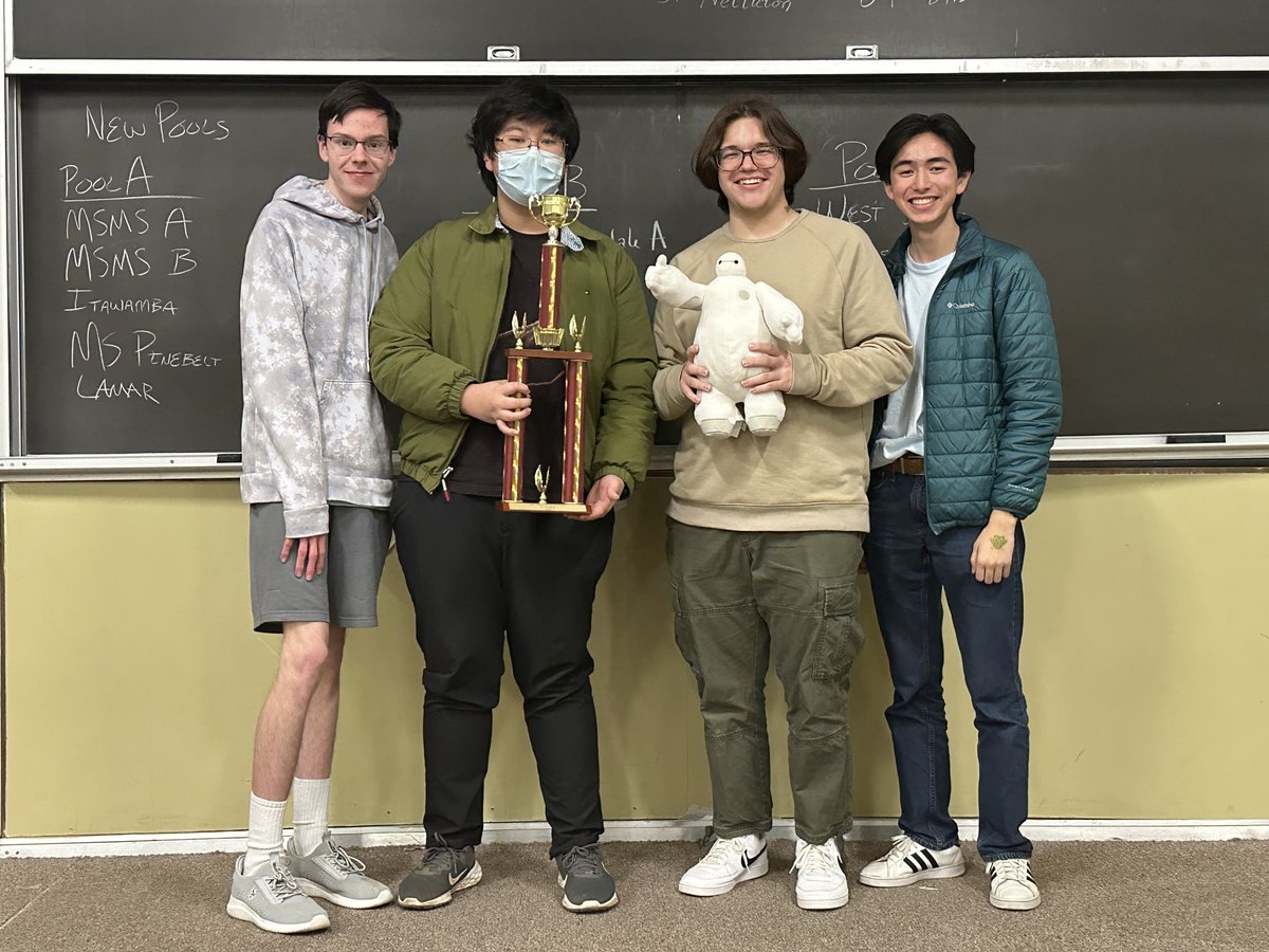 Our first MSstate Spring Invitational was a huge success! Thanks to all the teams that came out, and congrats to Itawamba Ag (3rd), Mississippi Math and Science (1st and 2nd) and to all high-scoring individuals.