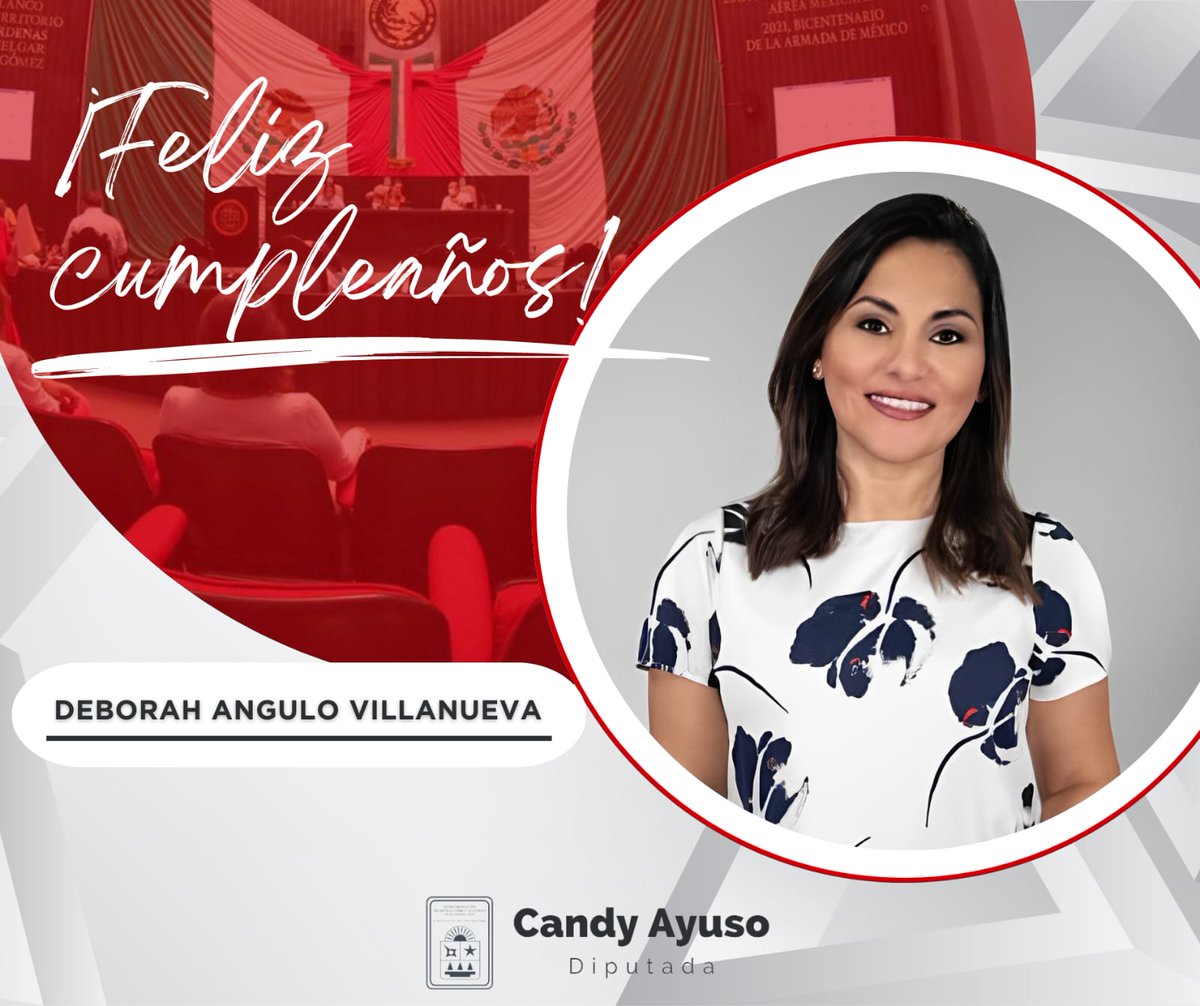 CandyAyuso's tweet image. Le mando un abrazo y una felicitación en su día a @deborahAngulo. ¡Feliz cumpleaños! 

¡Muchas Felicidades! 🎉🎂