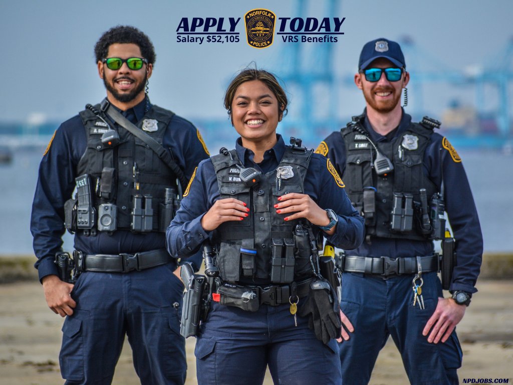 Norfolk Police Dept on Twitter: "Certified officers start at $52,105.  Interested? Visit https://t.co/MZBg6uYBAR for information about pay,  benefits, retirement planning, and much more! https://t.co/fvijn3MJkc" /  Twitter