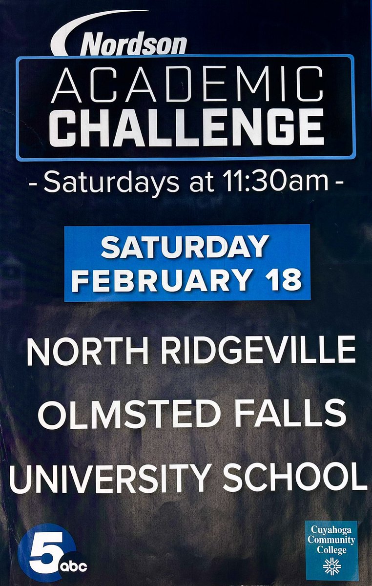 OF_academicteam's tweet photo. Next up, our episode of Academic Challenge airs next weekend. We’ll be in Solon for their annual Comet Clash tournament, so you’ll have to watch it for us 😅🤩 https://t.co/57zDIVD7Wq
