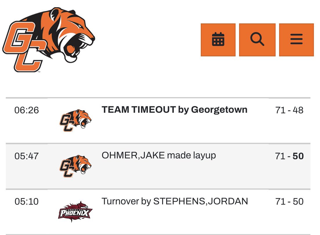 JonAlbaugh's tweet photo. . @GtownTigersMBB was down 23 with 6:00 to play 

It’s not even March yet. 

@ChrisBriggsGC https://t.co/xLh4PFMdl3