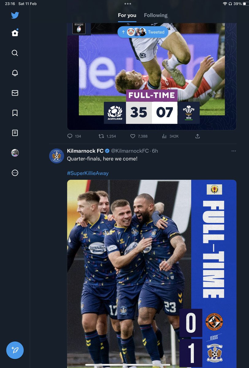 ianwacairns's tweet image. My timeline doesn’t often look like this, so have to embrace it at every given opportunity! #ktid #AsOne #goodresults