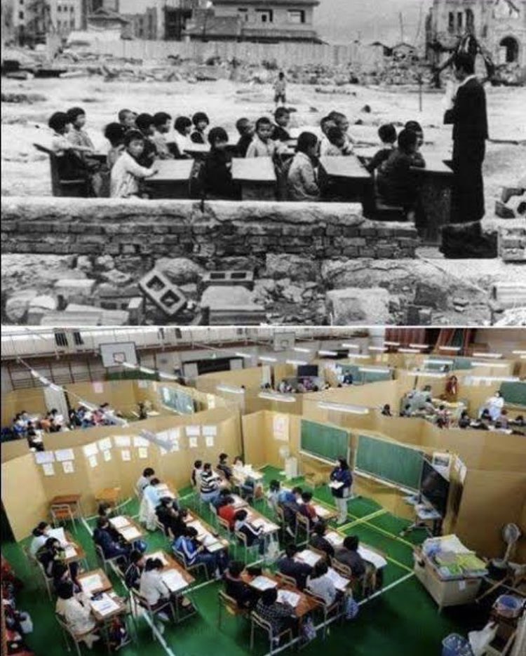 paradotor's tweet photo. Atom bombası veya büyük deprem. Japonya’da ne olursa olsun eğitime ara verilmemiştir. Bu bir gelenektir, kırmızı çizgidir. Tabiki “eğitim” de gerekirse feda edilir ama bu en son çözüm olmalıdır. Biz ilk akla gelenin bu olmasını eleştiriyoruz. Başka çözüm yok mu? https://t.co/xq22o0V6hm