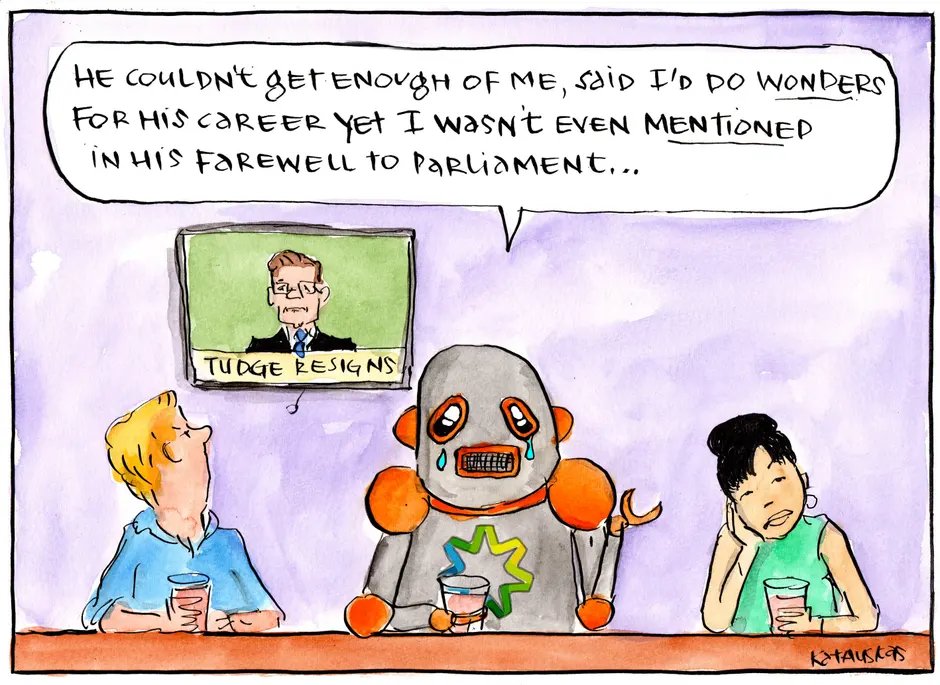 anonymous_julie's tweet image. And still no-go on #Insiders 

#Robotdebt
Illustration: Fiona Katauskas/The Guardian