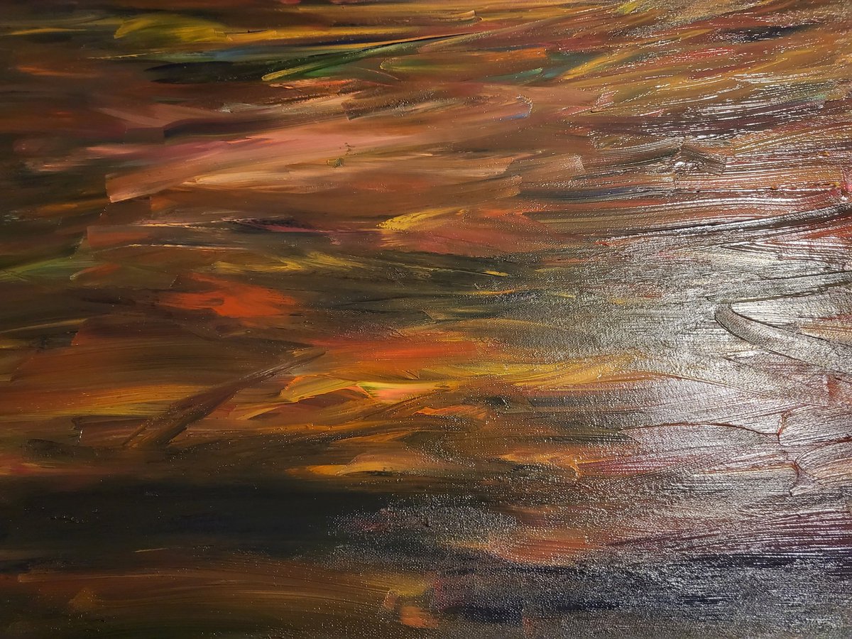 JuliaNovotny7's tweet photo. "Riding Storm" # 60 Original Painting By Julia Ann Novotny 
First Oil Painting https://t.co/kqnFEQO876
