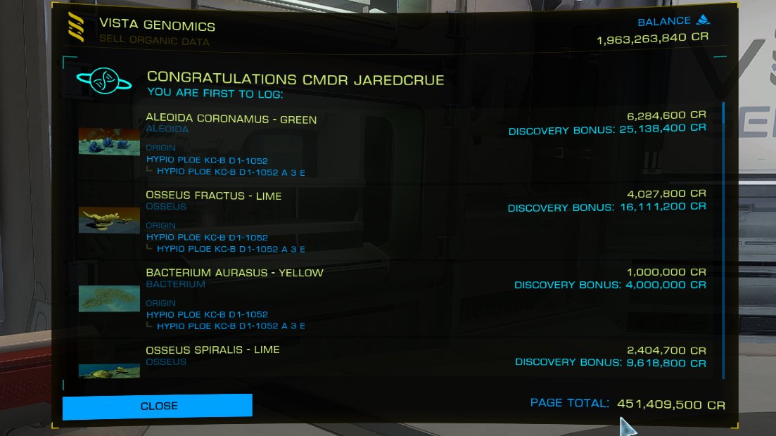 jaredcrue's tweet photo. That was a great two days of data.  🤑

#EliteDangerous 
@EliteDangerous https://t.co/I6J9fakSHW