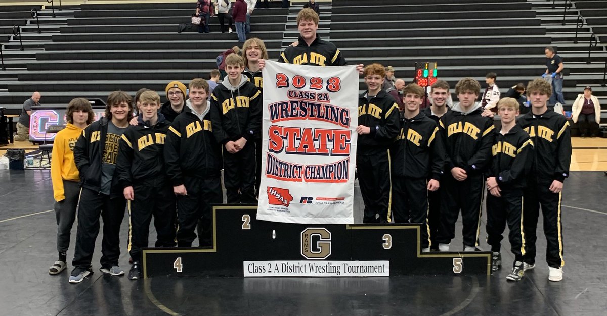 Trojans win The District Title! Great Team effort!

Congrats to our 7 wrestlers who advanced to State: Braxton Hass, Aiden Smith, Easton O’Brien, Jarrett Armstrong, Brenden Casey, Miles Mundorf, Evan Sorensen