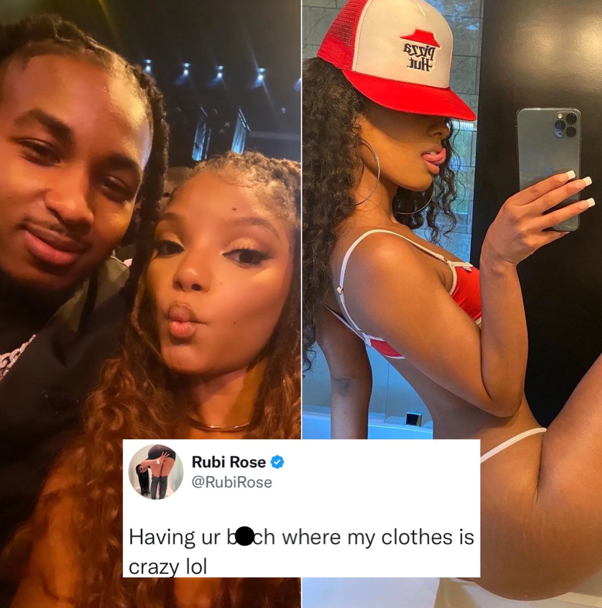 Rubi Rose calls out DDG for letting Halle wear her old clothes 👀