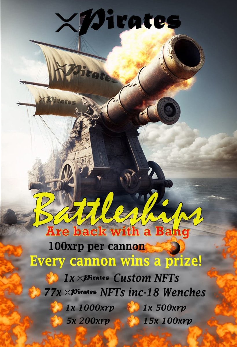 This captain is a little overboard 🤪🤣 one too many drinks tonight 😵‍💫

I want to see some cannons fired tonight crew 💥🏴‍☠️

Lets get some coordinates looted up 🤑🤑🤑

nft.onxrp.com/collection/xpi…

<a href="/onXRPdotcom/">Sir Solana</a> <a href="/xrpcafe/">xrp.cafe ☕</a> <a href="/xrpwalkers/">X Walkers</a> <a href="/RoyaltyRaffles/">Royalty Raffles</a> <a href="/XRPjenna/">Niemi Jenna</a> <a href="/Roll0Jelly/">Jelly_Roll</a> <a href="/Fortunes_X/">Fortunes | Play @ Fortunes.app</a>