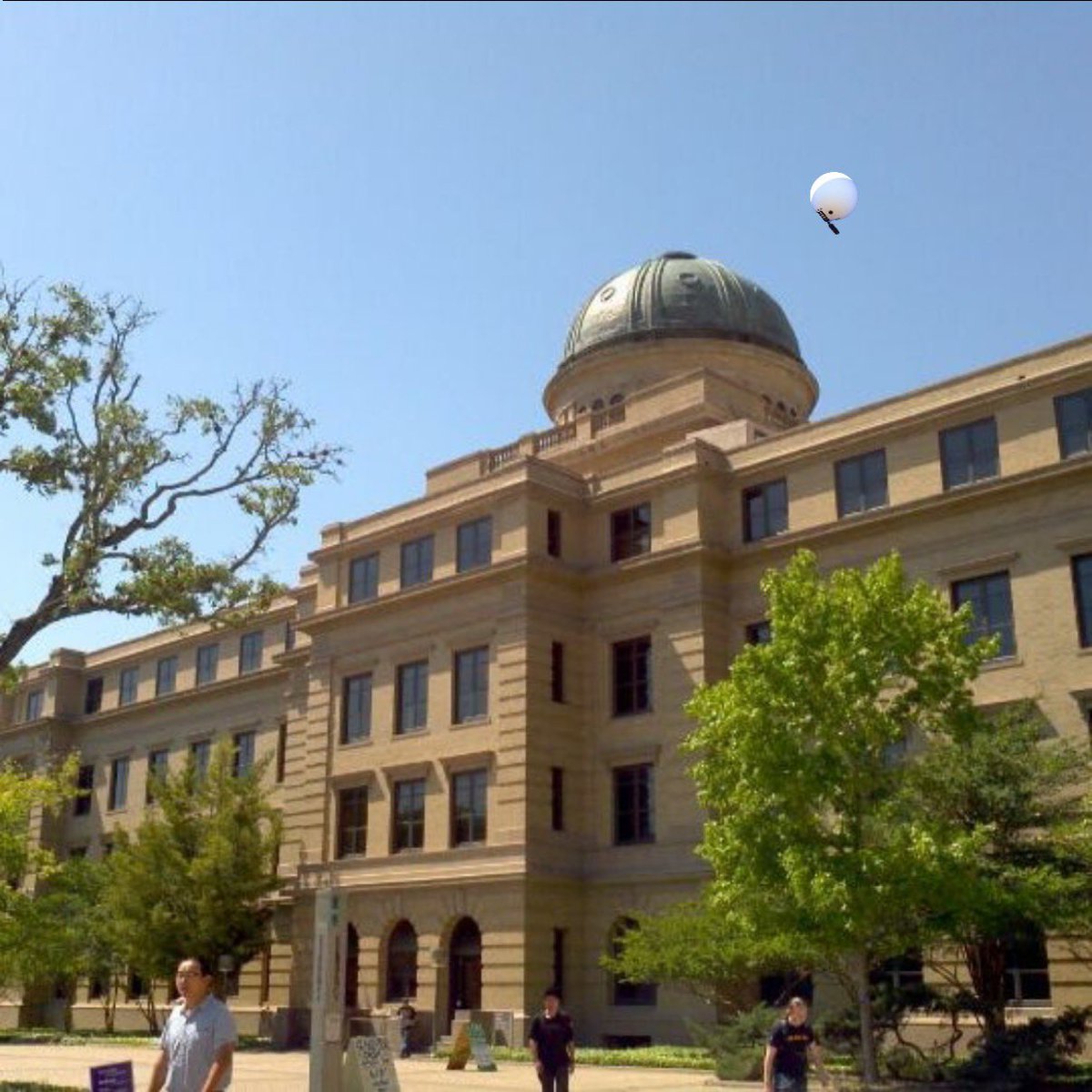 BREAKING: Pentagon confirms a 3rd Chinese Spy Balloon flying over Texas A&amp;M campus