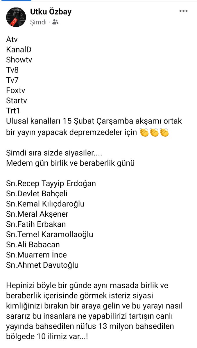 #RecepTayyipErdogan #DevletBahceli #kemalkilicdaroglu #meralakşener 
#FatihErbakan 
#Temelkaramollaoglu
#alibabacan  
#muharremince 
#ahmetdavutoglu
#ShowTv 
#startv 
#FOXHaber 
#TRT 
#kanalD
#tv7
#TV8