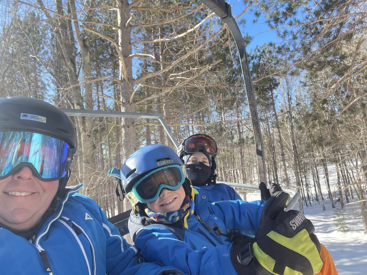 Blue bird day and the boys going old school @BlackMtnNH - place is such a gem in NH. We had a blast as usual