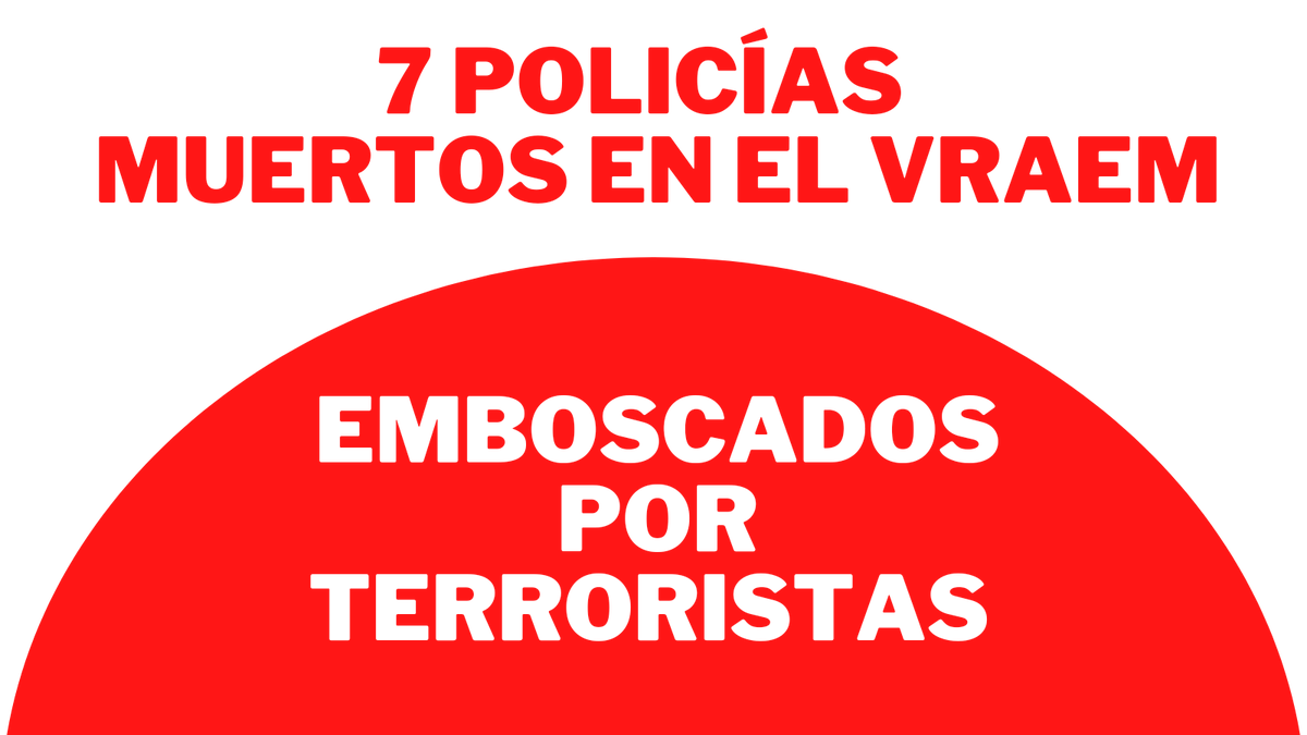 #SiguenMatandoPolicías 
📌 El ataque fue en horas de la mañana
📌 Solo un efectivo sobrevivió
📌 Terroristas pretenden paralizar el país menos el VRAEM para seguir operando con impunidad. 
Más información:
rpp.pe/peru/terrorism…