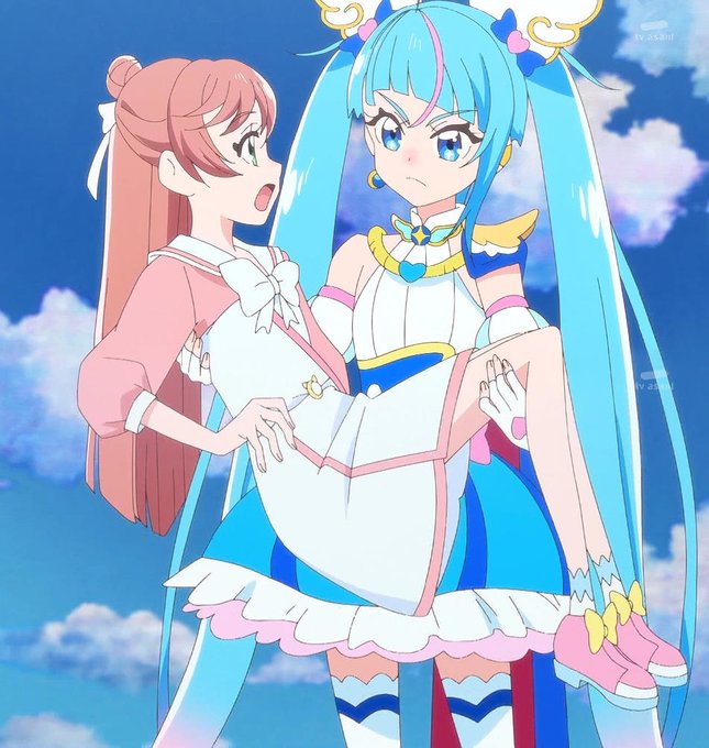 お繋ぎお姫様だっこ #nitiasa #precure 