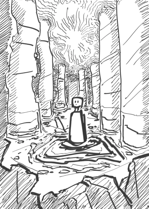 背景、世界観描写練習
#イラスト
#イラスト練習中 