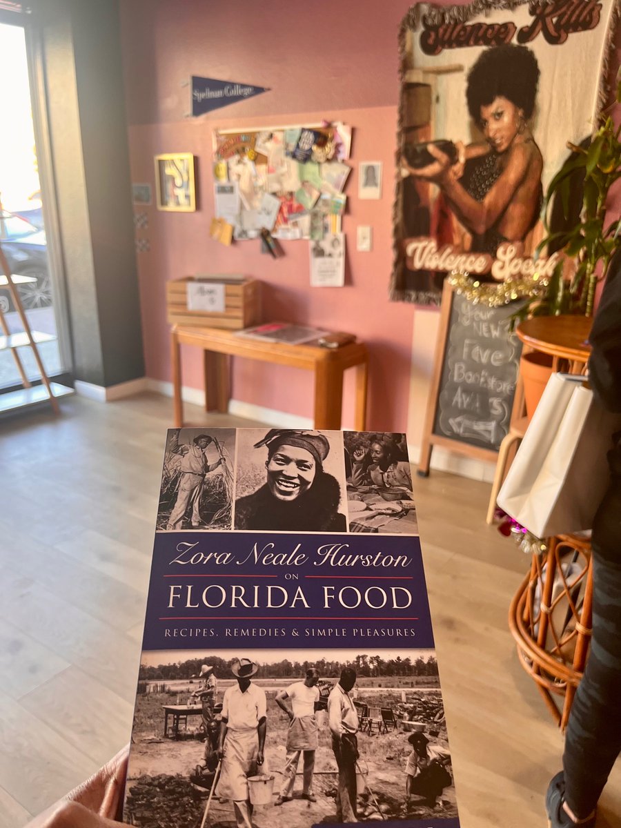 How did I *not* know about this?? #ZoraNealeHurston and food at The Salt Eaters Bookshop in Inglewood.💜