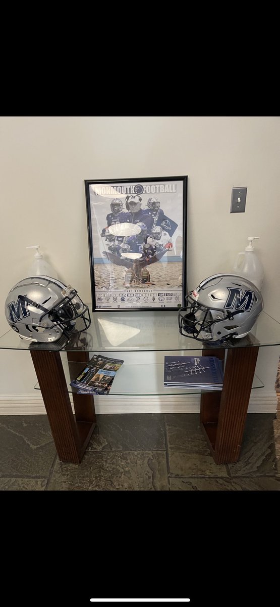 Had an incredible experience at Monmouth University today. Thank you so much <a href="/MUHawksFB/">Monmouth Football</a> for having me!! Can’t wait to comeback <a href="/JimRobertsonQB/">Coach Robertson</a> <a href="/Coach_BNeal/">Bishop Neal</a> <a href="/CoachTieri/">Augie Tieri</a> #FlyHawks 🦅