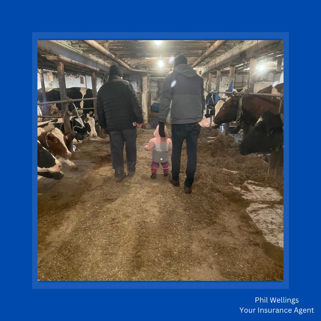 PhilWellings's tweet photo. Fun day visiting one of my insureds dairy operation with the family today! https://t.co/9c3Buwwk3b