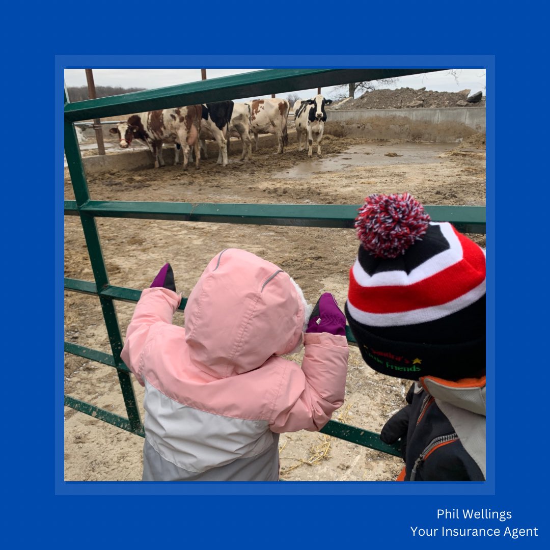 PhilWellings's tweet photo. Fun day visiting one of my insureds dairy operation with the family today! https://t.co/9c3Buwwk3b