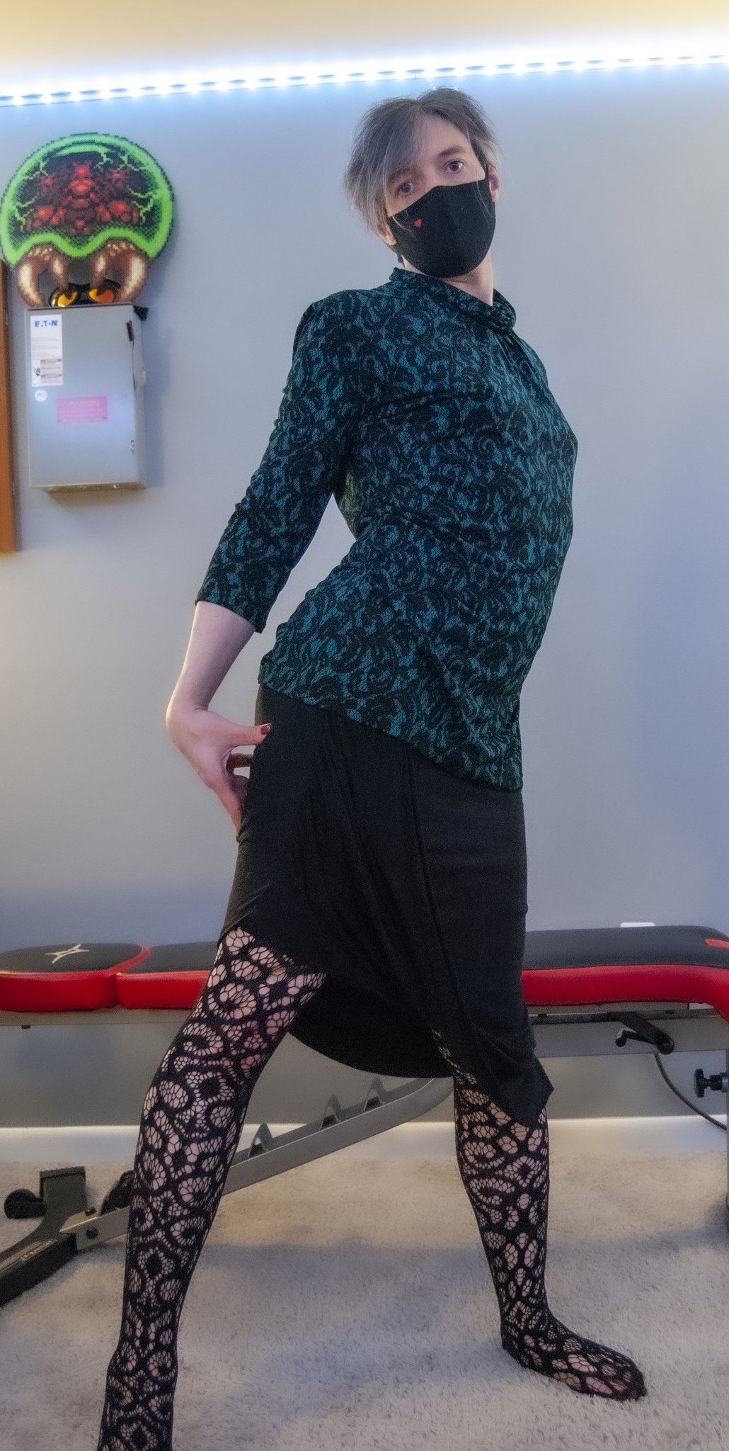 1 pic. #femboy trending pretty hard rn, let's go! Do you like your femboys classy or nasty? #twink #androgynous #trans #heels #stockingslegs https://t.co/5z0hgfoqhg