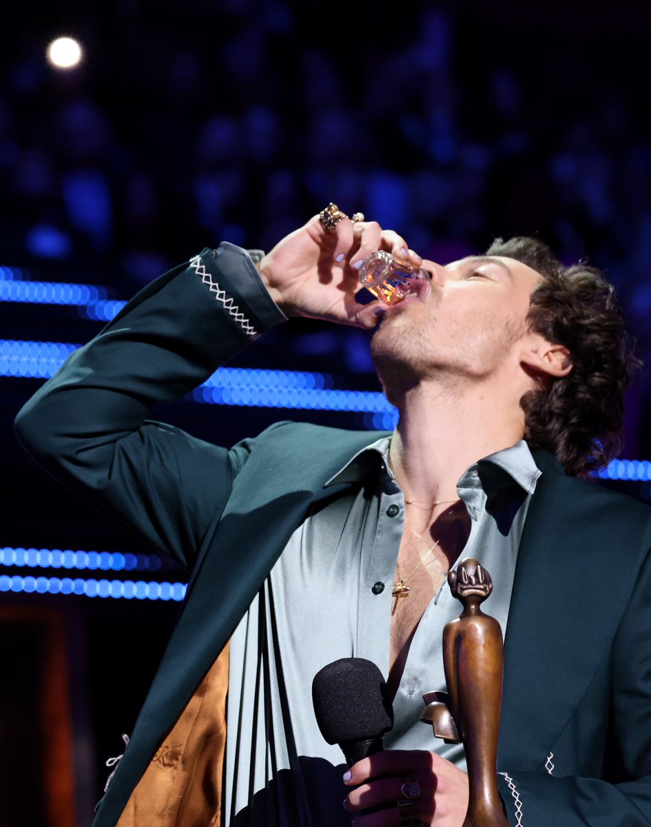 More of Harry taking a shot at the 2023 #BRITs in London, England - February 11